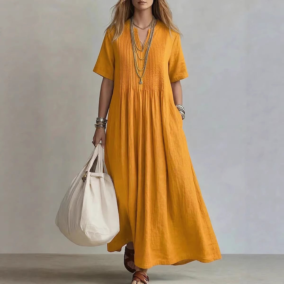 Chiffon Floral Maxi Dress