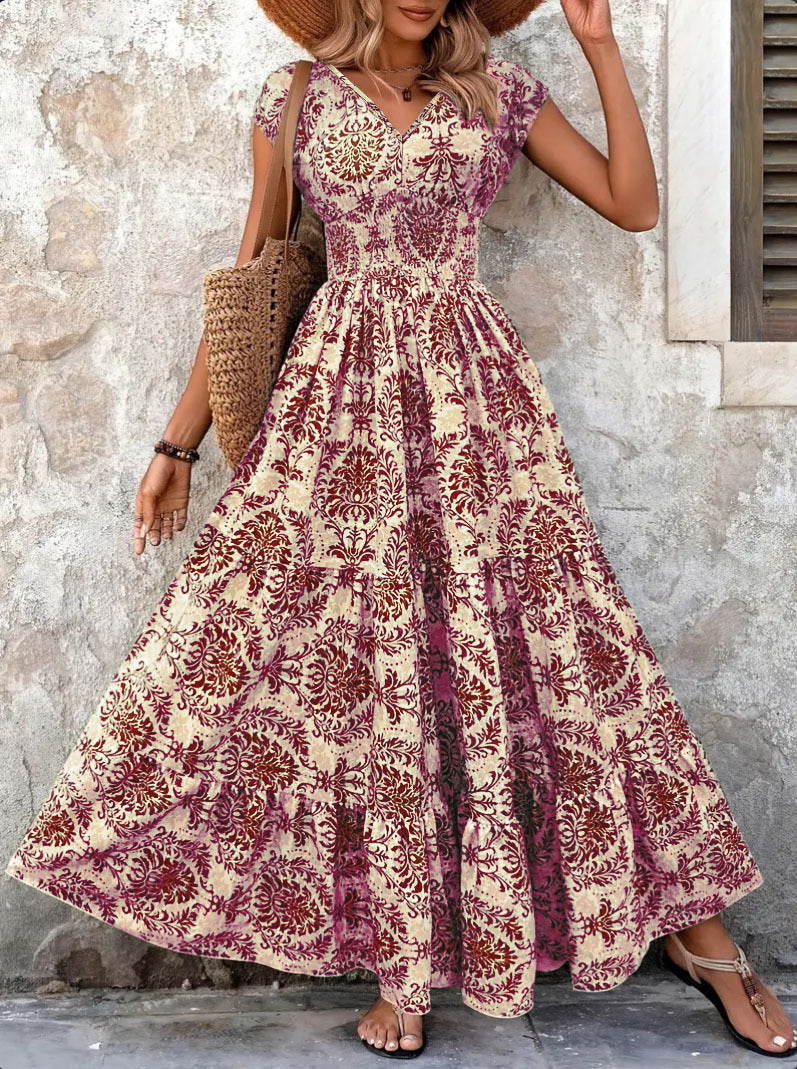 Amelia Retro Floral Dress