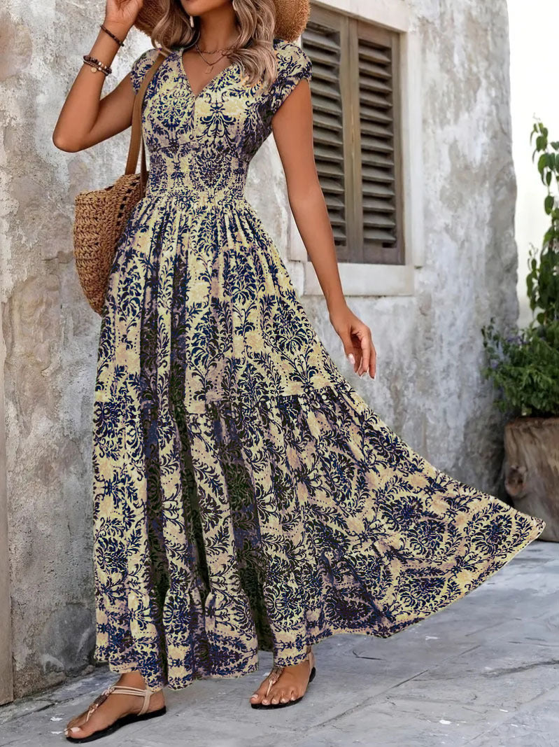 Amelia Retro Floral Dress