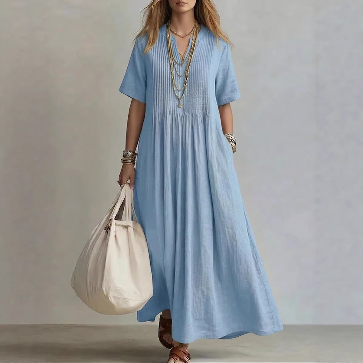 Chiffon Floral Maxi Dress