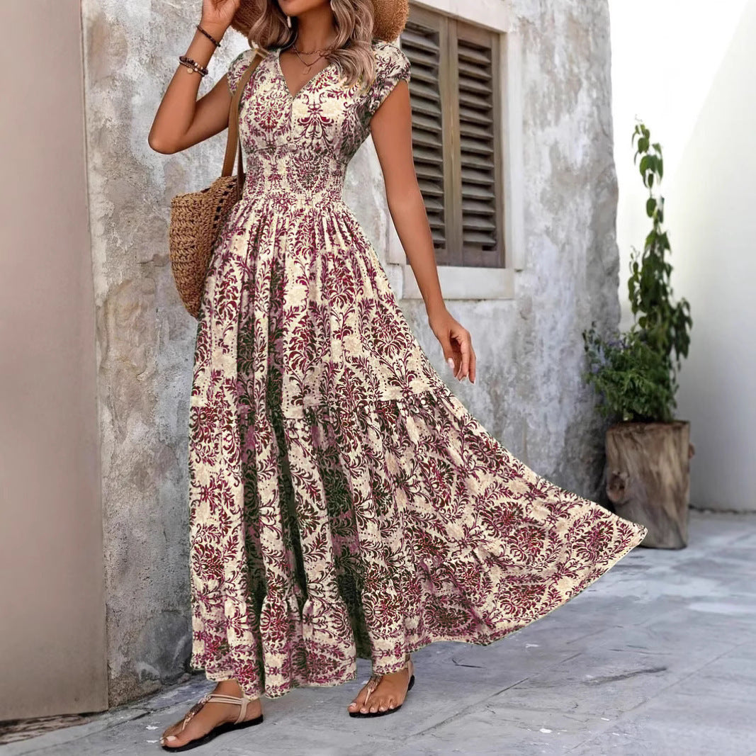 Amelia Retro Floral Dress