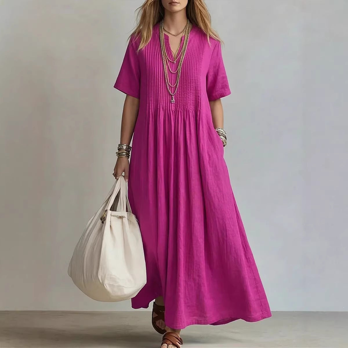 Chiffon Floral Maxi Dress