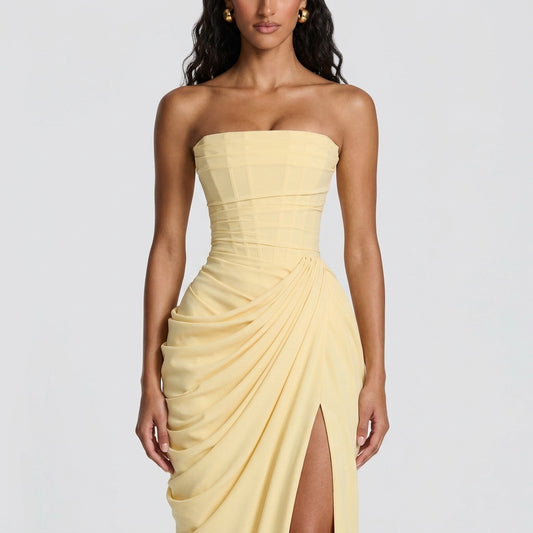 Elegant Backless Evening Maxi Dress