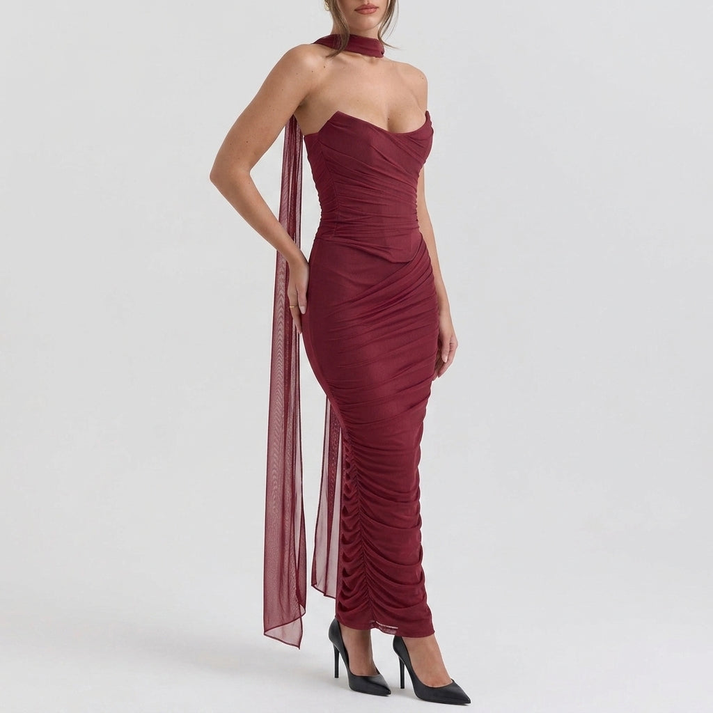 Womens Tube Top and Pencil Skirt Set