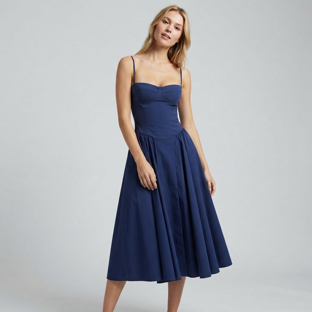 Palace Maxi Dress with Spaghetti Straps