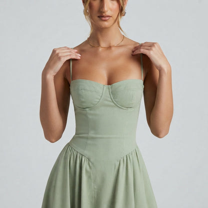 Palace Maxi Dress with Spaghetti Straps