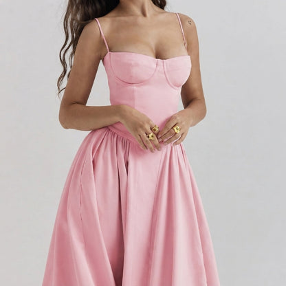 Palace Maxi Dress with Spaghetti Straps