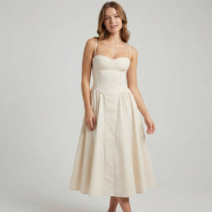 Palace Maxi Dress with Spaghetti Straps