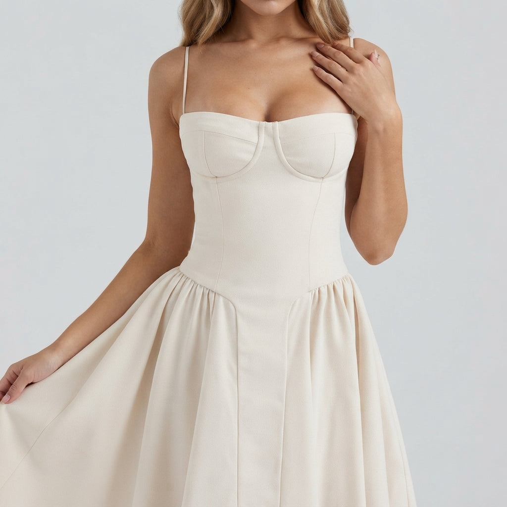 Palace Maxi Dress with Spaghetti Straps