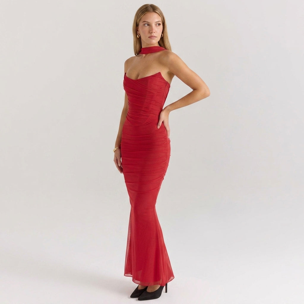 Womens Tube Top and Pencil Skirt Set