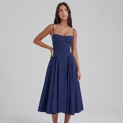 Palace Maxi Dress with Spaghetti Straps