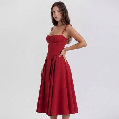 Palace Maxi Dress with Spaghetti Straps