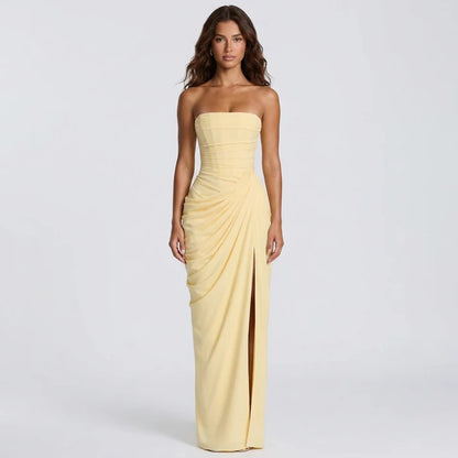 Elegant Backless Evening Maxi Dress