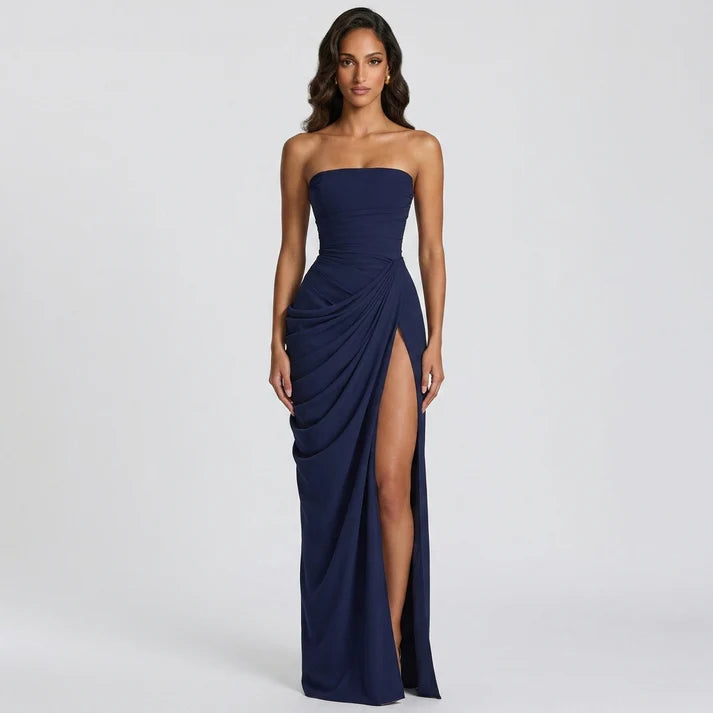 Elegant Backless Evening Maxi Dress