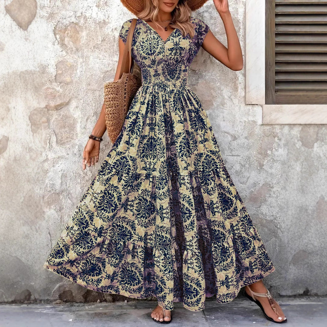 Amelia Retro Floral Dress