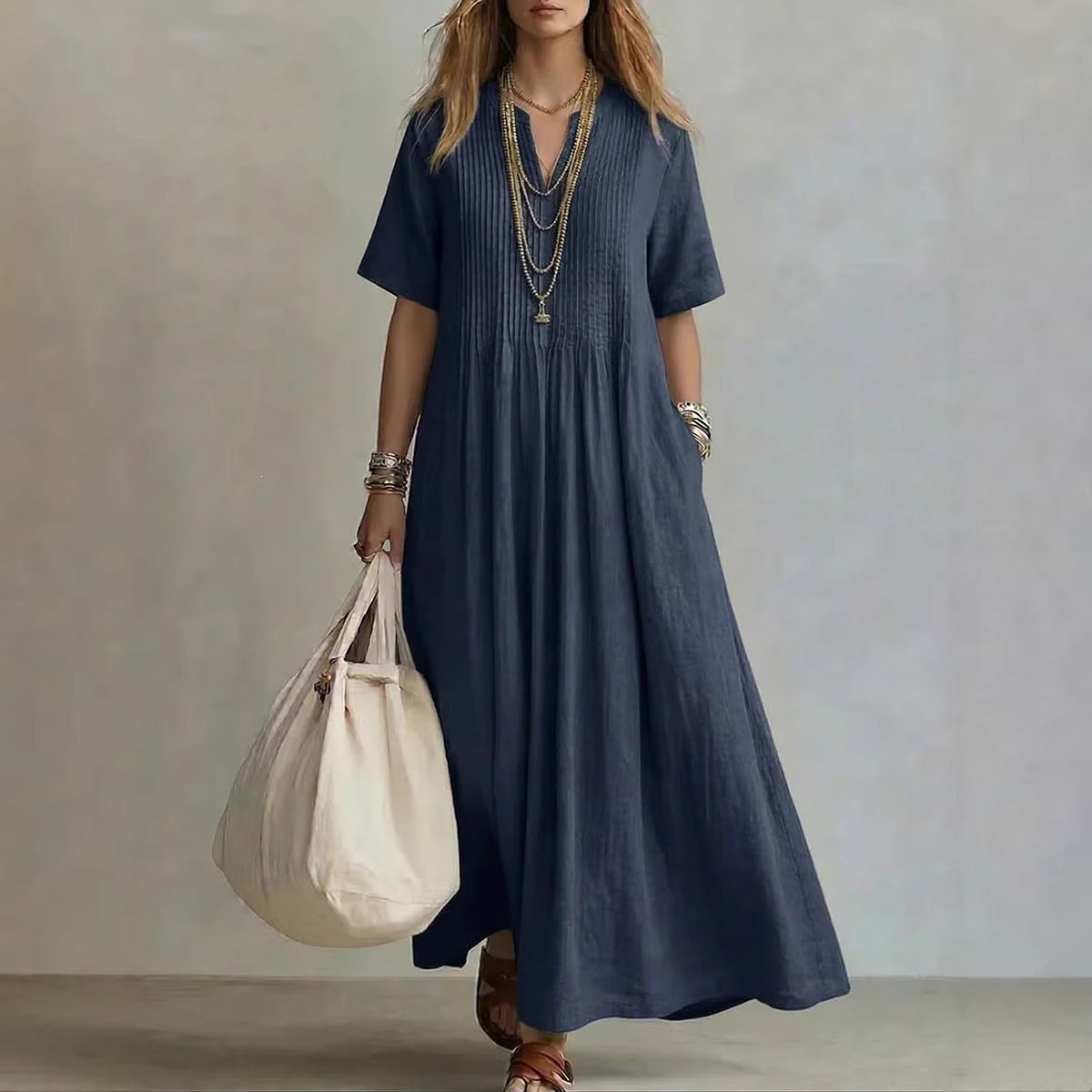 Chiffon Floral Maxi Dress